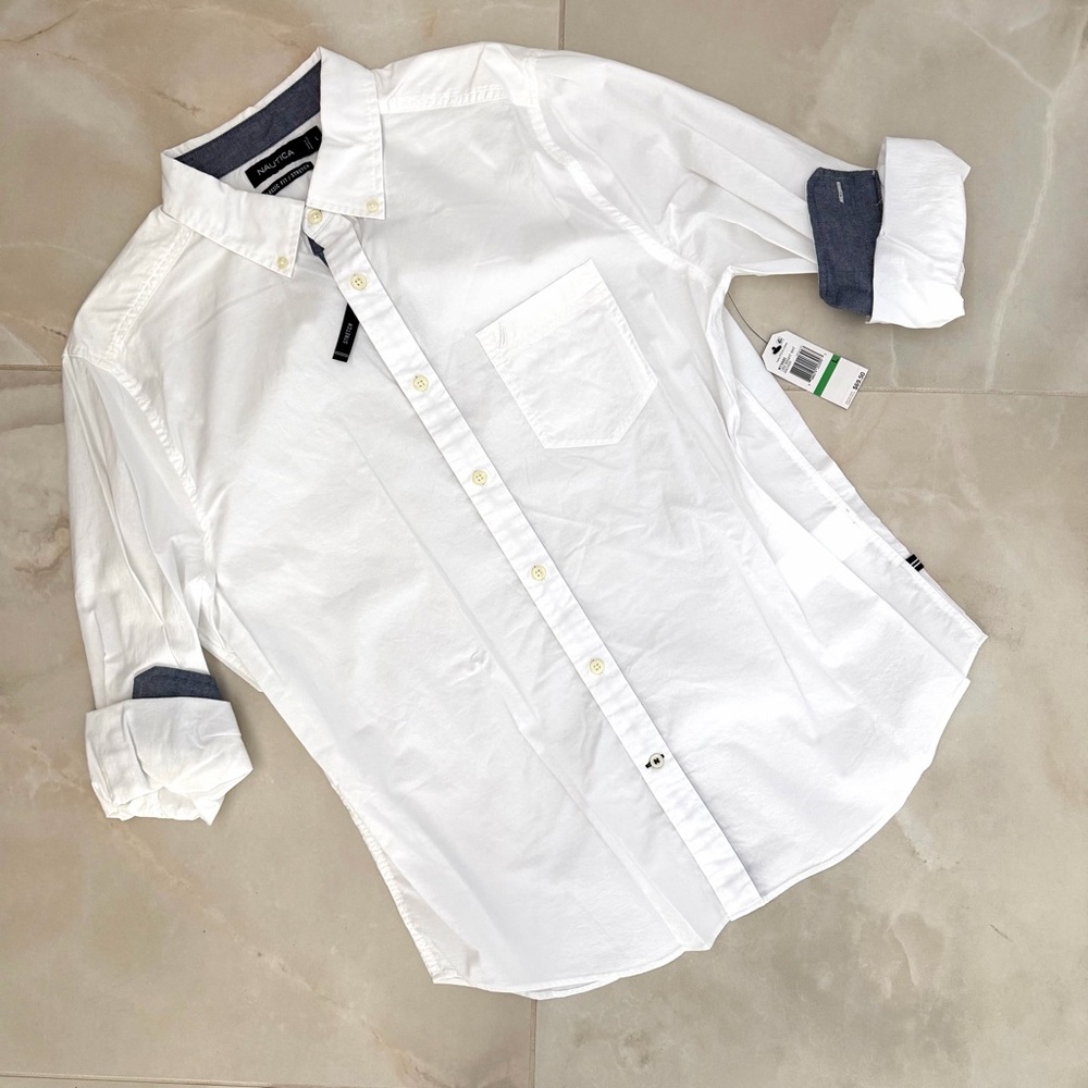 ⚓️NAUTICA Anchor Button Up Shirt